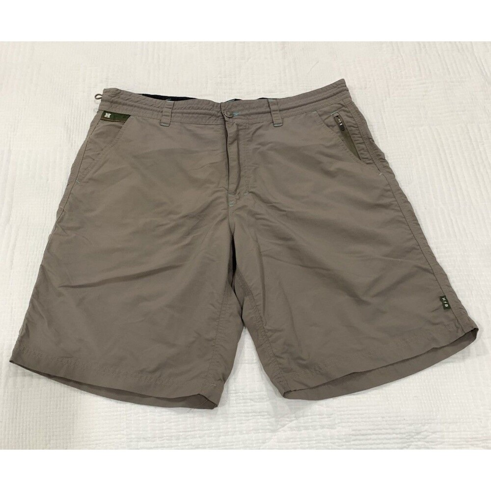 Howler Bros Horizon Hybrid Shorts Mens 36 Brown Tan Ripstop Cargo Fishing Water